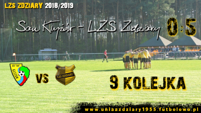 9 Kolejka: San Kłyżów - LZS Zdziary 0:5.