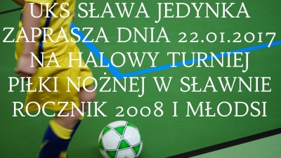 Zapraszamy na halowy turniej piłki nożnej !!!