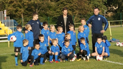 Grzegorz Krychowiak na treningu młodych piłkarzy KS!!!
