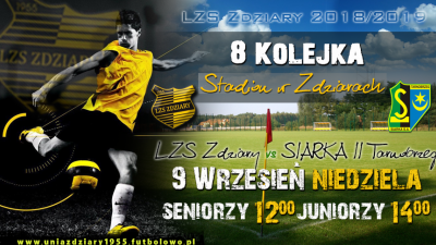 Zapowiedź 8 Kolejki: LZS Zdziary - Siarka II Tarnobrzeg.