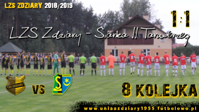8 Kolejka: LZS Zdziary - Siarka II Tarnobrzeg 1:1.