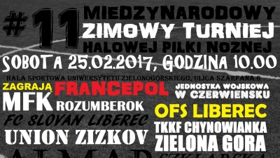 #11 MIĘDZYNARODOWY ZIMOWY TURNIEJ HALOWEJ PIŁKI NOŻNEJ!