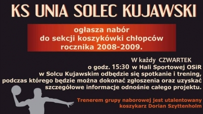 Nabór do sekcji koszykarskiej!