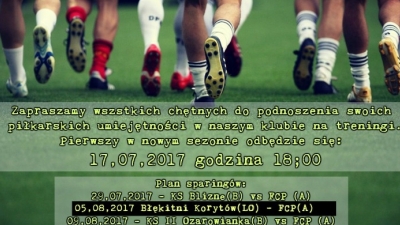 Okres przygotowawczy czas zacząć !