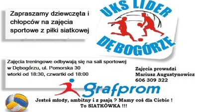 Zapraszamy na treningi Siatkówki
