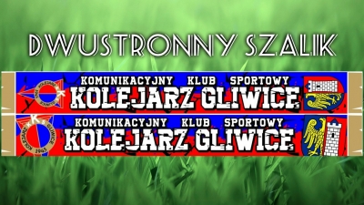 Dwustronny szalik KKS Kolejarz Gliwice