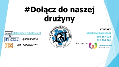 Nabór do Grup Młodzieżowych i Seniorskiej