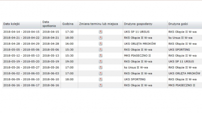 OKĘCIE II - AKTUALIZACJA terminarza na dzień 24 maja.