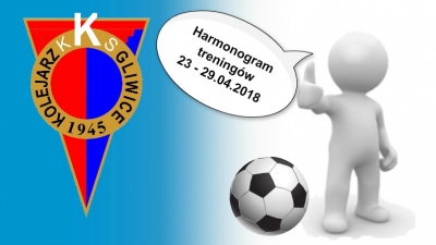 Harmonogram zajęć 23 - 29.04.2018