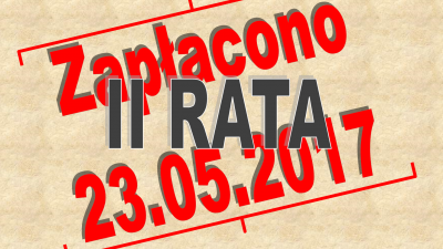 II Rata pożyczki spłacona