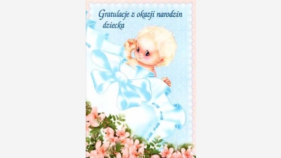Gratulacje z okazji narodzin dziecka!