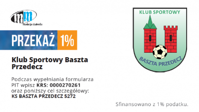 Przekaż 1% podatku na Basztę Przedecz