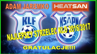 ADAM JAREMKO (HEATSAN) NAJLEPSZYM STRZELCEM KLO 2016/2017
