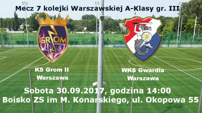 Rezerwy Gromu Warszawa kolejnym przeciwnikiem