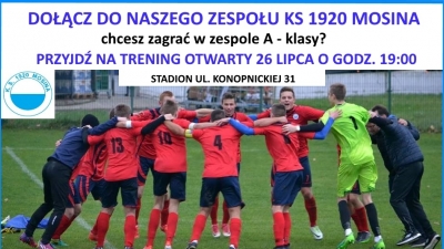 Trening otwaty pierwszego zespołu KS 1920
