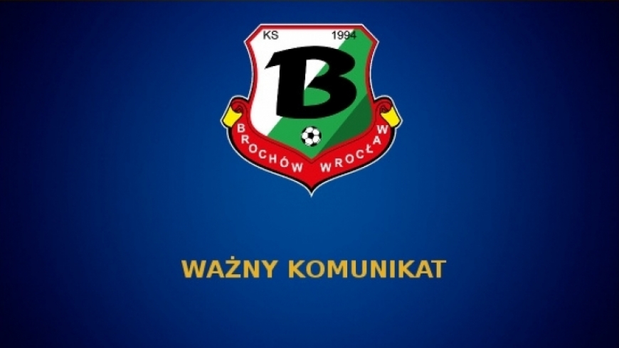 Komunikat w sprawie meczu ze Starterem Gęsiniec