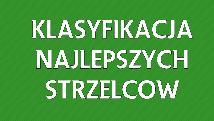 Klasyfikacja najlepszych strzelców po zaległych spotkaniach