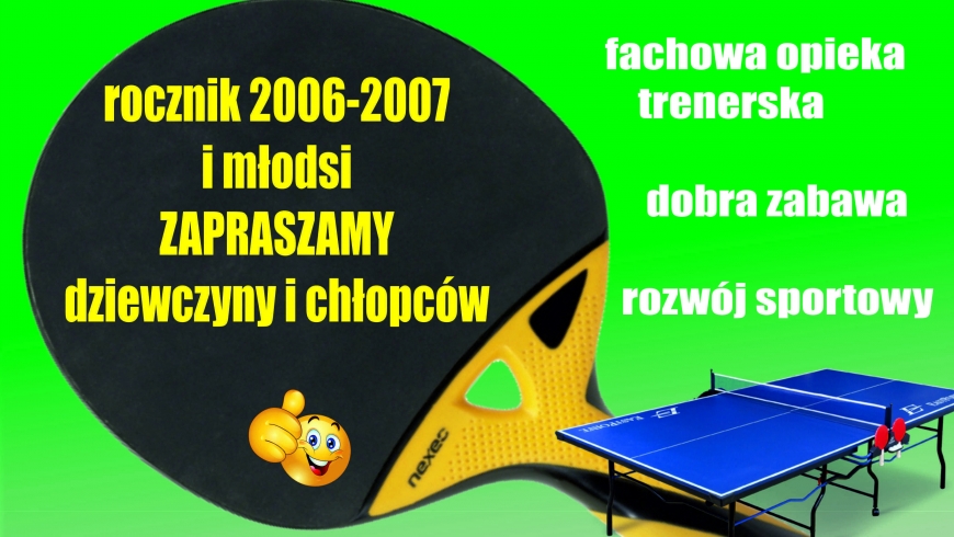 Nabór do sekcji tenisa stołowego