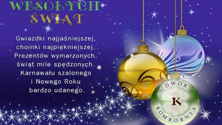 Wesołych świąt i szczęśliwego nowego roku