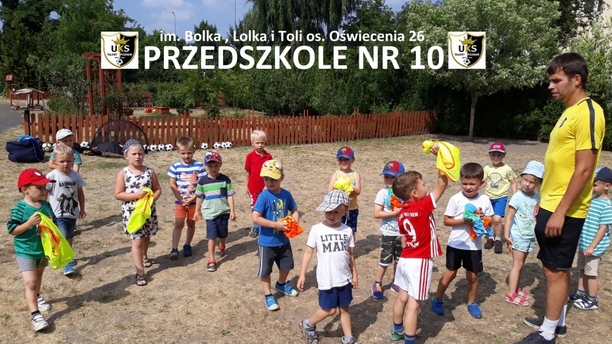 Treningi piłki nożnej w przedszkolu nr 10