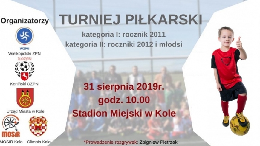 Już w sobotę turniej "MAŁA OLIMPIA CUP" dla rocznika 2011 i 2012