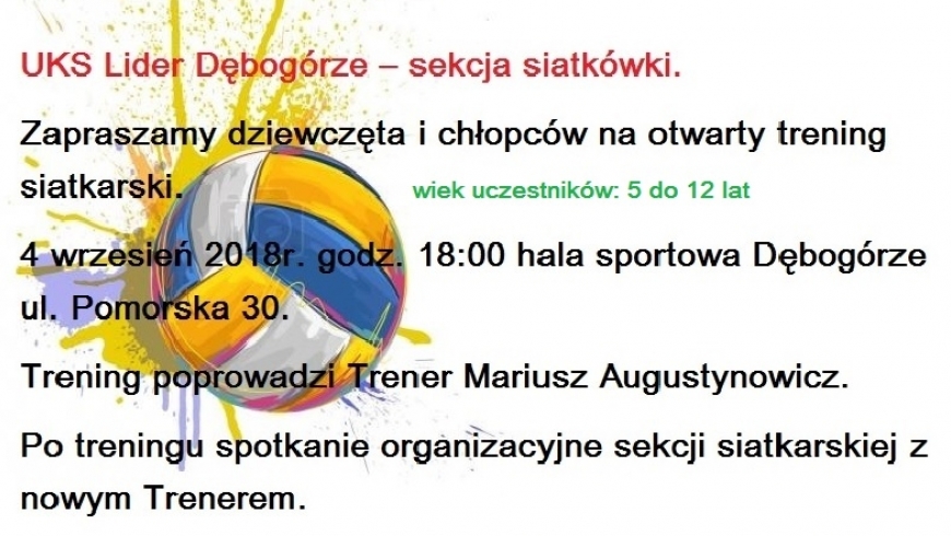 Otwarty trening siatkarski