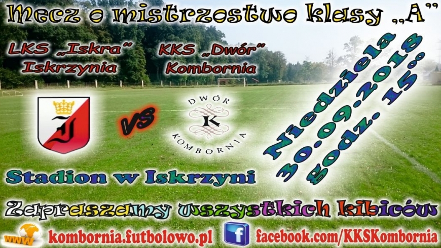 Derby seniorów z Iskrzynią