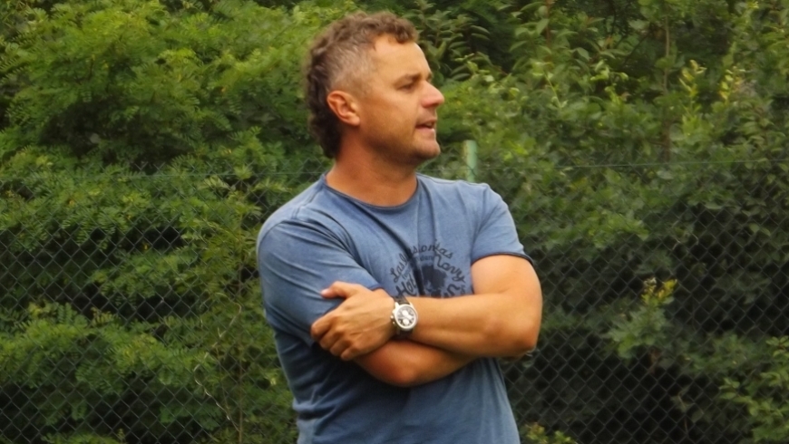 Emanuel Chudyba i Piotr Wątorski po meczu Krępianka - Polonia