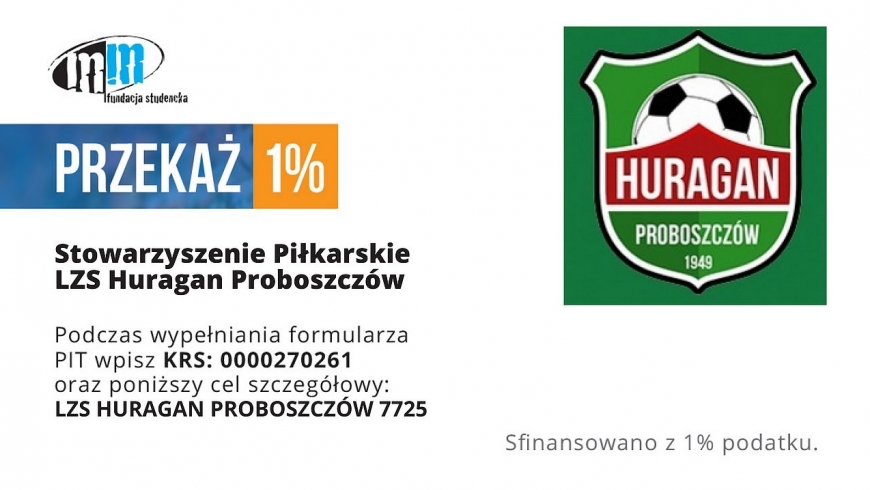 PRZEKAŻ 1% PODATKU NA HURAGAN