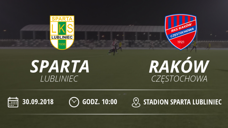 Juniorzy LKS "Sparta" Lubliniec vs Raków Częstochowa