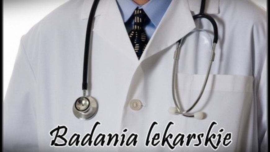 Karta zdrowia - badania 3 września!