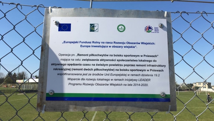Remont piłkochwytów ze środków KOLD