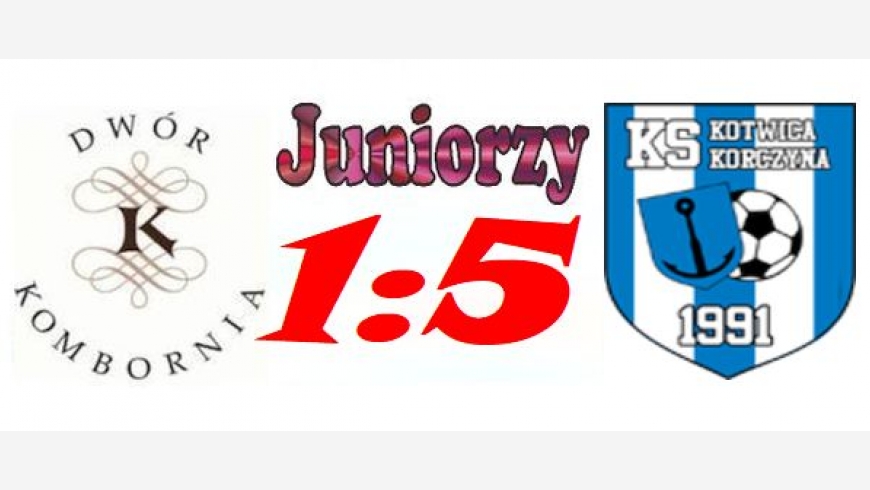 Porażka juniorów na zakończenie rundy jesiennej