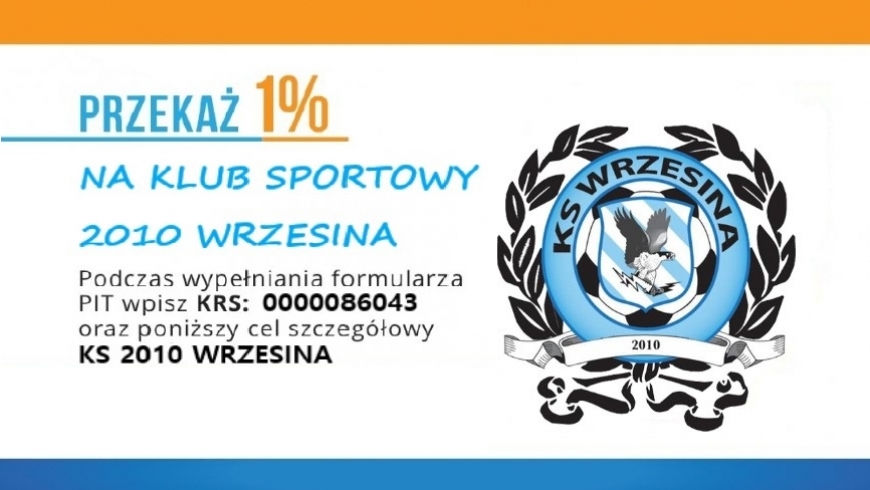 1 % podatku na rzecz KS 2010 Wrzesina