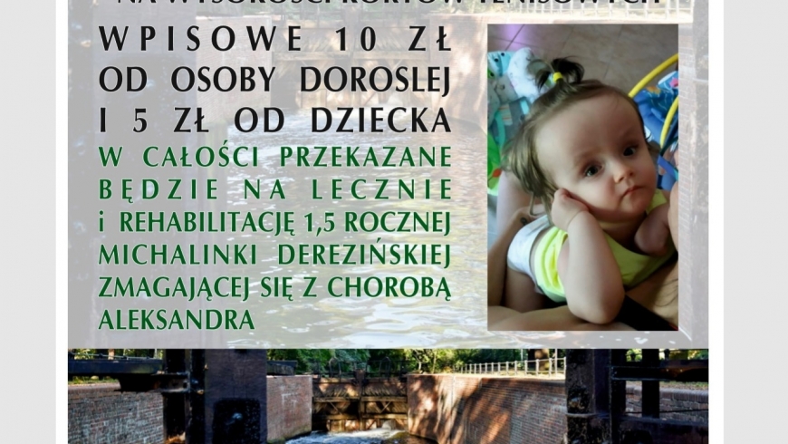 Zapraszamy na bieg Kanał - Brama Czasu. Można pomóc Michalince Derezińskiej