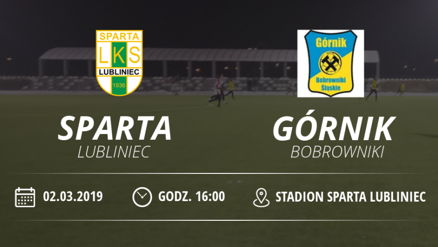 Sparing LKS "Sparta" Lubliniec vs Górnik Bobrowniki