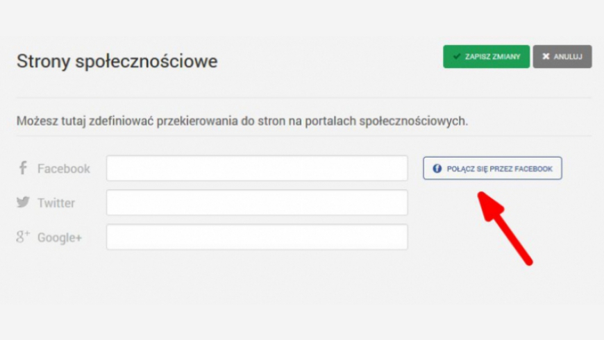 Połącz stronę klubową z portalami społecznościowymi