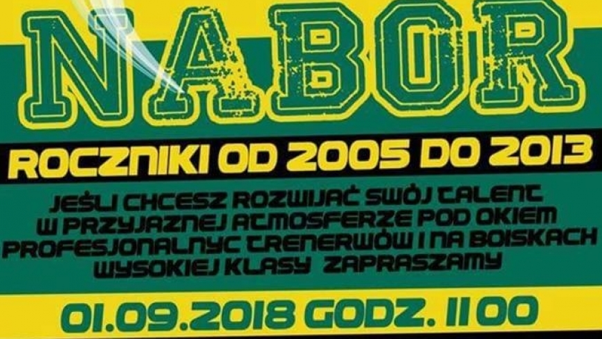Ogłaszamy nabór do Górnika !!