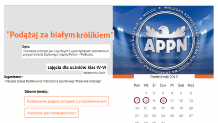 Programujemy w #CodeWeek 2019: "Podążaj za białym królikiem"