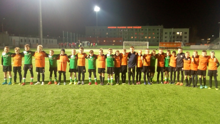 Lekcja futbolu od zespołu orlików Zagłebia Lubin