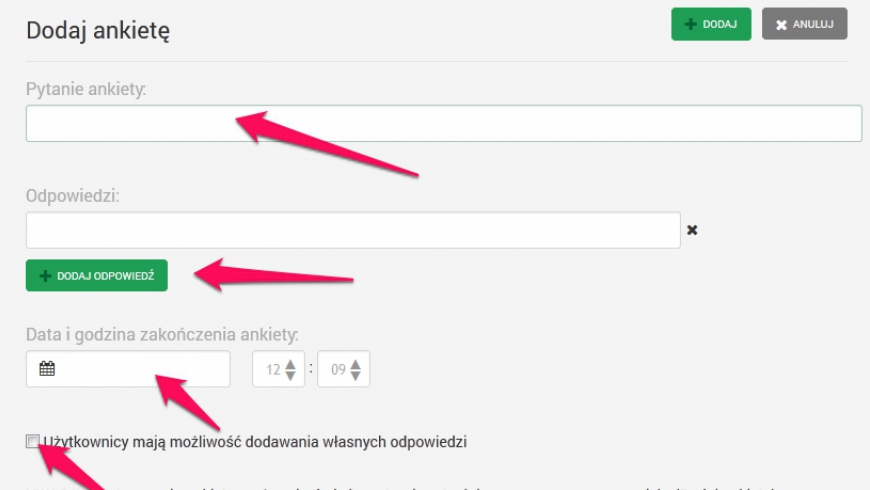 Sprawdź nowy moduł ankiet!