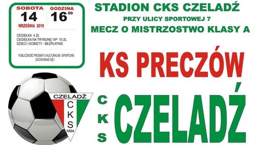 W sobotę mecz z Preczowem