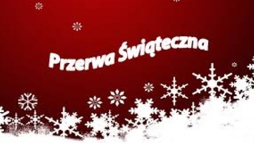 Przerwa świąteczna !!!