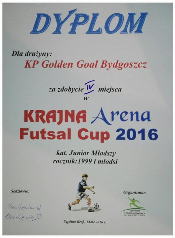 14.02.2016 "KRAJNA ARENA FUTSAL CUP" Sępólno Krajeńskie