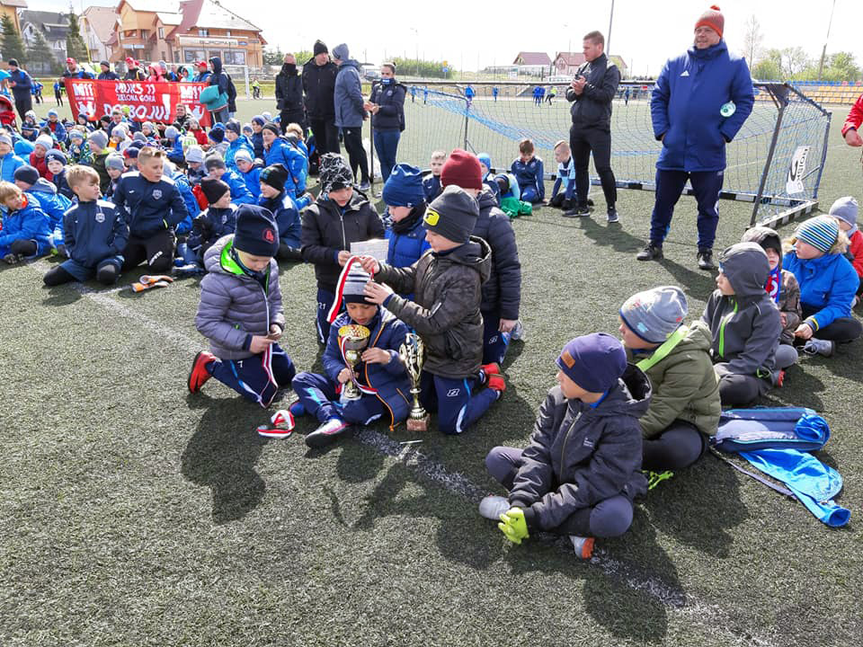 Drużyna AP Gryf Kamień Pomorski U8 podczas Bałtyk Cup 2019